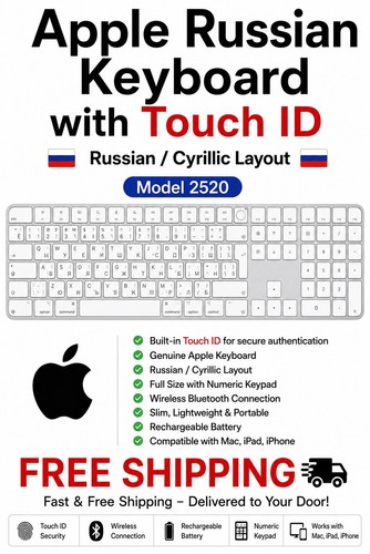 Clavier russe apple avec - avec, pavé