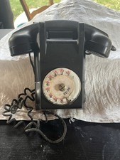 ancien Téléphone Mural Bakélite Noire