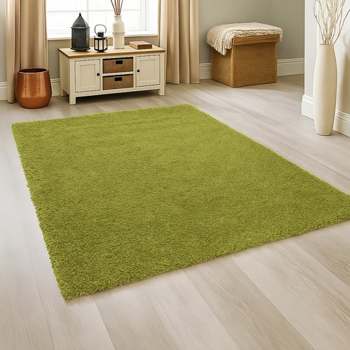Tapis shaggy vert - vert, mousse