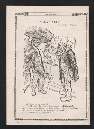 Publicité 1910 dubonnet vin - dubonnet,