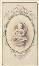 CDV portrait fillette assise