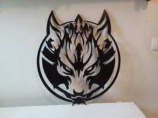 Sculpture Tigre Panneau Fer