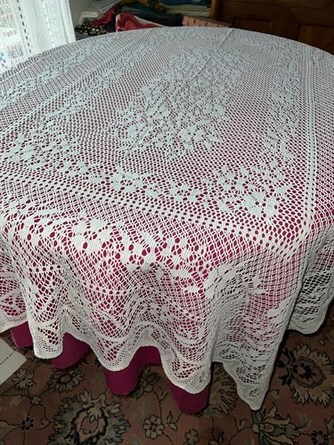 Nappe vintage coton filet - vintage, en