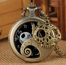 L'étrange Noël de Mr Jack tête : montre pendentif montre gousset ronde ANTIQUE2