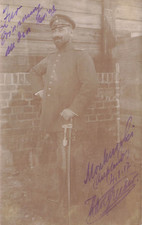 Carte photo WW1 officier