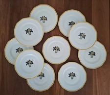 Assiettes à Dessert en Porcelaine de Limoges Théodore Haviland Motif Panier...