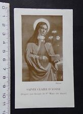 image pieuse religieuse Sainte Claire d'Assise - prière