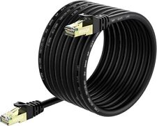 Câble Ethernet Réseau RJ45 Cat7 10Gbps 600MHz Rond Noir 1m à 60m LAN PC Gaming
