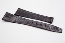 Bracelet en cuir croco vintage