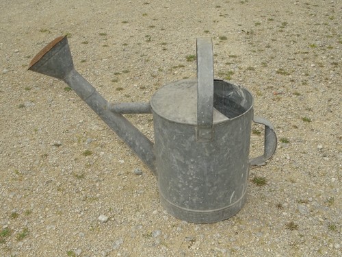 Ancien arrosoir zinc avec - *ancien, en