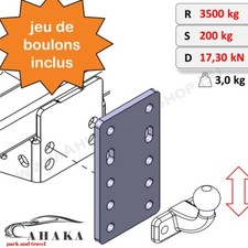 Plaque rehausse boule - de,