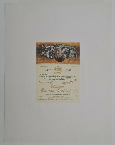 Chateau mouton rothschild hans - rothschild,