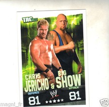 Slam Attax Tac Team - Chris JERICO & BIG SHOW   (A407)