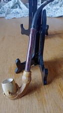 ancienne pipe serres d'aigle en écume de mer
