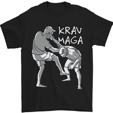 Krav Maga Mélange Arts Martiaux Mma Combat T-Shirt 100% Coton