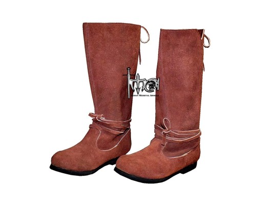 Bottes cuir suédé - en,