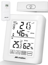 Station météo radio avec capteur extérieur MalTec thermomètre hygromètre capt...