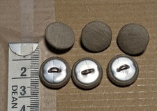 6 16mm Grey Fabric Covered