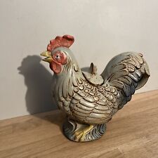 Théière Décoration En Céramique Peinte Forme Coq Poule Collection Gallinophile