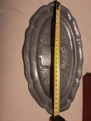 Anciens plat etain - plat, fin