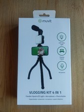 VLOGGING KIT 4 en 1 Micro + TREPIED + Support + LED ( MUVIT )