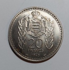 Monaco 20 Francs 1945 Essai