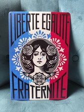 Plaque métal Marianne