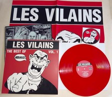 LP  LES VILAINS Best of  +poster punk,oi,snix,evil skins,brutal combat,bunker 84