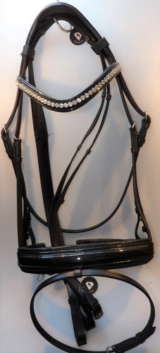 Laqué mors noir strass clair - laqué,