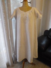 chemise de nuit ancienne début XXème gros lin rustique campagnarde excel état