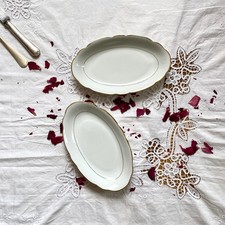 2 raviers petits plats avec dorure porcelaine de Sologne Lamotte ACC-7445