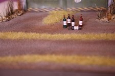 5 bouteilles de vins élément