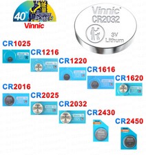 Piles Boutons 1025 1216 1220 1616 1620 2016 2025 CR2032 2430 2450 LITHIUM VINNIC