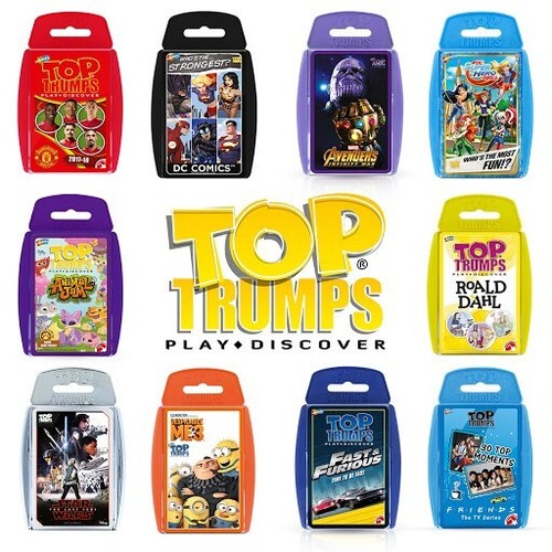 Jeu cartes top trumps - cartes,
