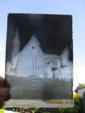 Négatif Plaque de verre Ancienne Photographie Agriculteur Cheval Meule de Foin