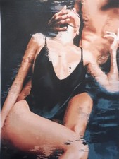 SUPERBE IMPRIMEE STYLE TABLEAU SUR TOILE FORMAT 20X15 CM - NEUF