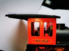 PLAYMOBIL Toit Train Locomotive western 4054 4034 custom (envoi FRgratuit)