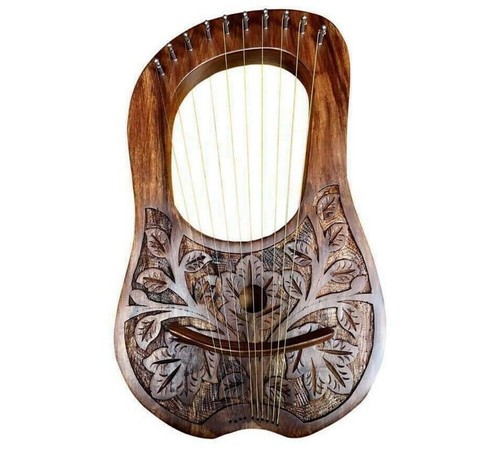 Metal strings lyre harp - metal,