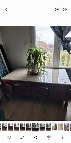 Table basse bois rouge - bois,