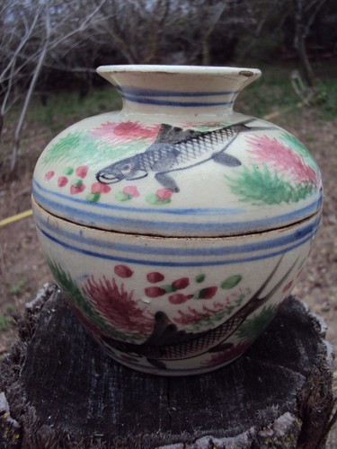 Ancien pot céramique - en,