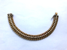 Ancien Bracelet en plaqué or Murat maille américaine