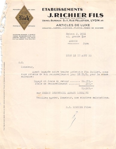 1951 articles luxe ets j - articles, de