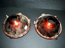 Lot 2 lampes phares rétro MARCHAL en métal optique verre SEV - Véhicule ancien