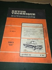 Simca 1501 Special et 1501 de 1970 - RTA 284 - 1969 - Revue Technique Automobile
