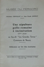UNE SEPULTURE GALLO-ROMAINE A INCINERATION RITES FUNERAIRES 1980 DORDOGNE ARCHEO