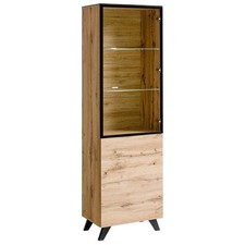 Vitrine LED "Thin" 197cm Noir