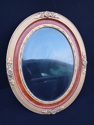 Ancien miroir ovale art - ovale, déco