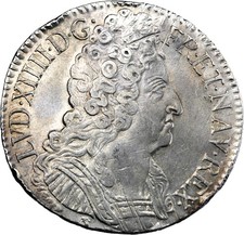 France Louis XIV Écu aux