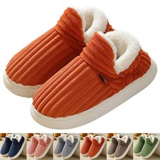 Chaussures Hiver Femme Hiver Courtes Peluche Homme Pantoufles Extérieur Fourrure Antidérapante