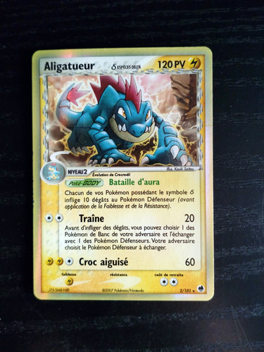 Carte pokemon aligatueur - carte,
